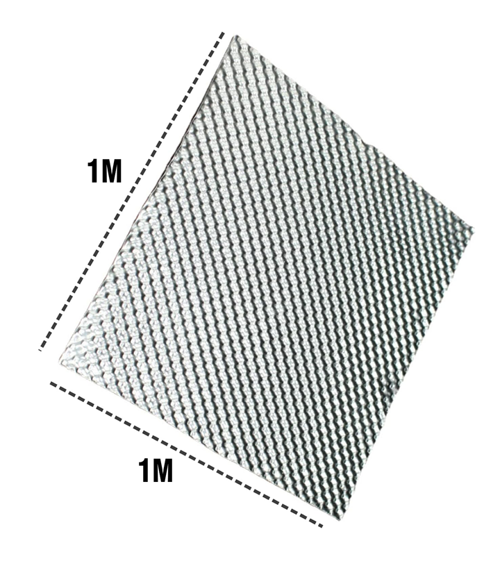 Embosed Aluminum Heat Sheild 1m x 1m, Each