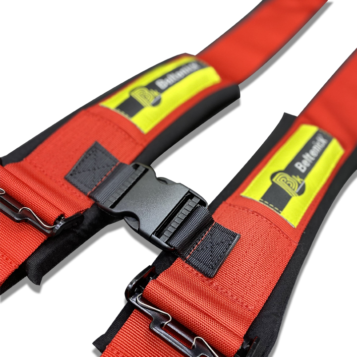 3" 4pt Seatbelt Forged Latch & Link UTV, Red