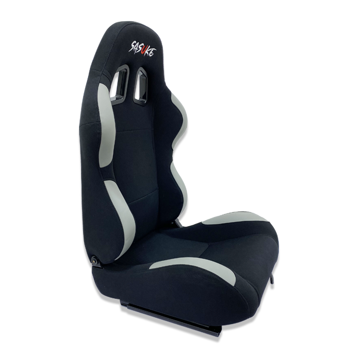 Racing Seat 1001 - Fabric Black/Gray, Each