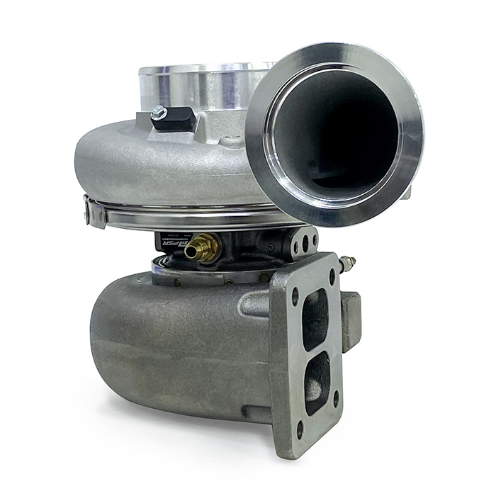 PSR Logoed 7782G DBB Turbocharger Forward STD T4 Divided Inlet 1.44A/R