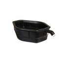 MWC 5 Gallon Open Top Drain pan w/ Pour Spout - Black