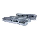 LS 2pc Aluminum Finned Cast Valve Cover and Coil Cover, Center Bolt w/ Coil Mounts