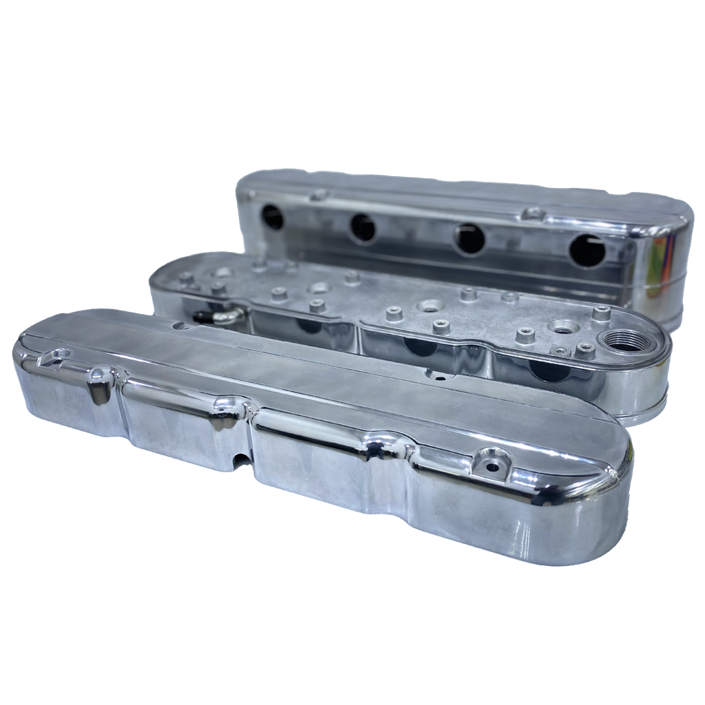LS 2pc Aluminum Smooth Cast Valve Cover