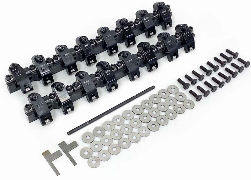GM L92, LS3 Gen III 1.8 Ratio 2024 Aluminum Pedestal Rocker Arm w/ Hardware