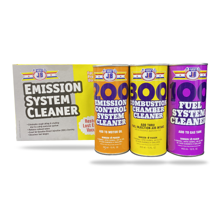 Justice Brothers Emission System Cleaner, 3 Can Kits, 443ml each