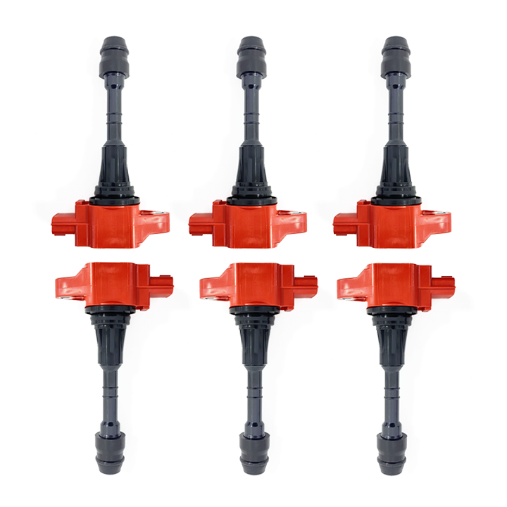 MH Ignition Coil TB48 Red, Set of 6