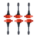 MH Ignition Coil TB48 Red, Set of 6
