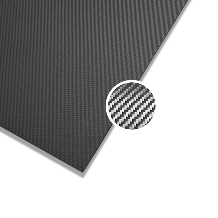 Carbon Fiber Sheet - Double Sided 1mm