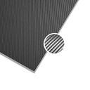Carbon Fiber Sheet - Double Sided 1mm