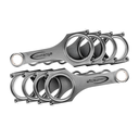 Callies Connecting Rod, Compstar H-Beam, Forged, ARP Cap Screws, Bushed Pin, 6.125" Length, Gen. 3/4/5 Chevy LS, Set of 8