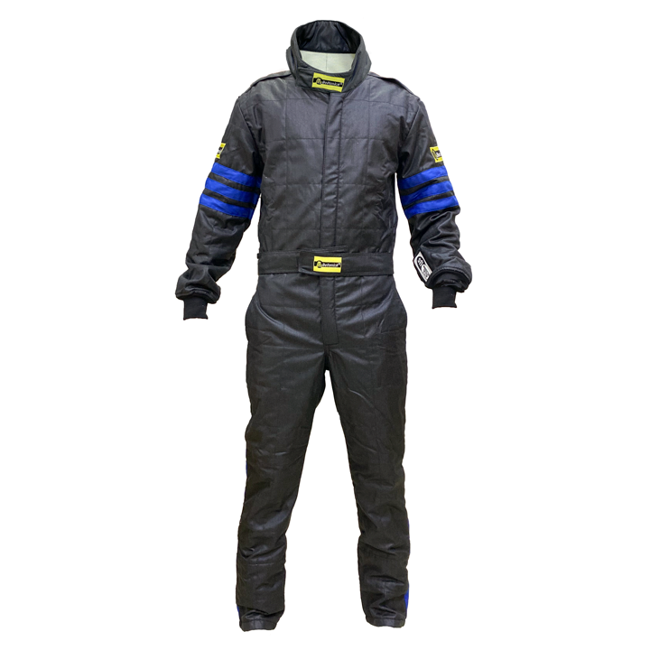 SFI Race Suit, Double Layer L Standard X Black/Blue