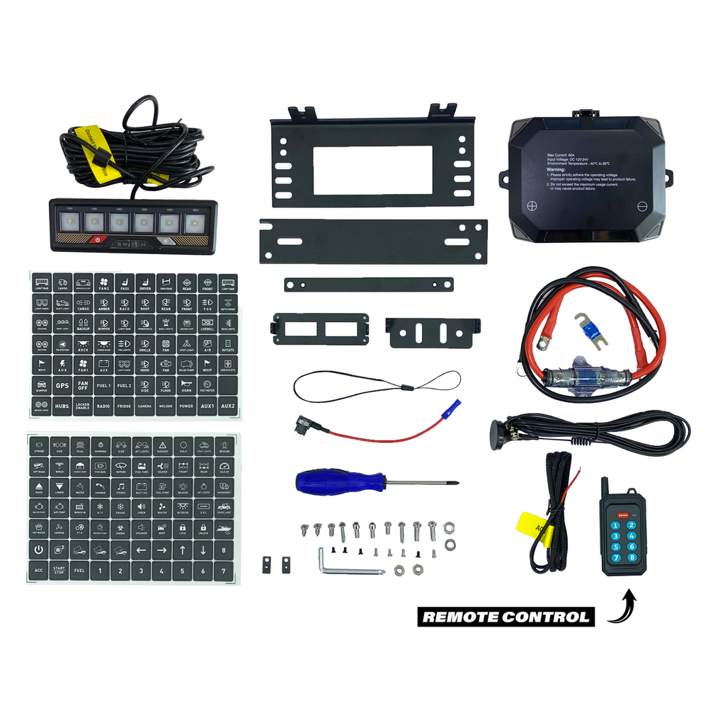 6 Gang Switch Panel w/ Remote