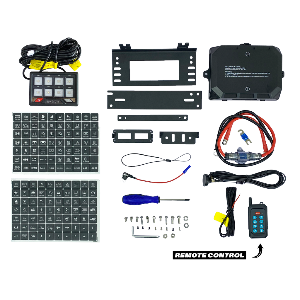 8 Gang Switch Panel w/ Remote