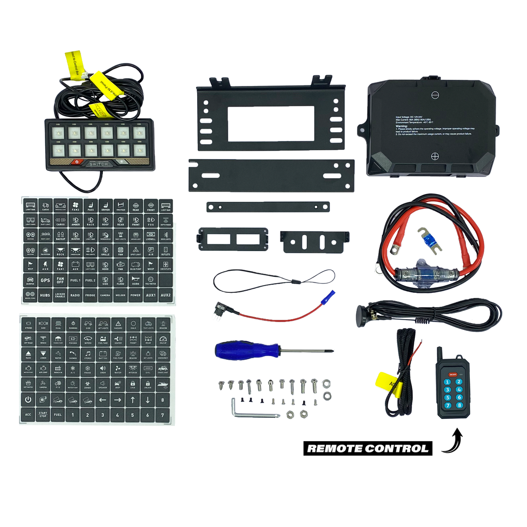 12 Gang Switch Panel w/ Remote