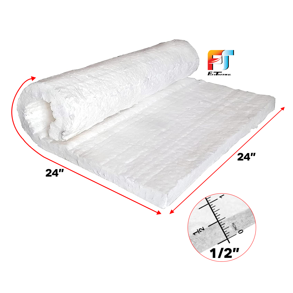 Ceramic Exhaust Muffler Packing, 1/2"x24"x24", Each