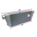 HF Intercooler Core Size, 10.5"x22"x4.5", Overall Length 30", 3" Inlet/Outlet, 1300 CFM Flow Rate, 860 HP Efficient