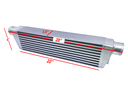HF Intercooler Core Size, 6"x22"x3.5", Overall Length 28", 2.5" Inlet/Outlet, 600 CFM Flow Rate, 400 HP Efficient, Less than 2psi Pressure Drop at Max Flow, Less than 1psi Pressure Drop
