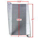 HF Intercooler Overall Size, 20"x15.25"x3.50", Core Size 18.48"x9.00"x3.50", 2.50" Inlet/Outlet, 720HP Efficient