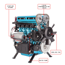 Turbocharged 4-Cylinder Mini Engine Assembly Model