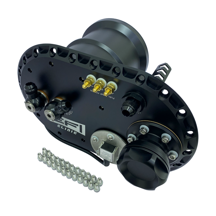 EFI Clinic Fuel Surge Tank 3L for up to 4 In-tank Fuel Pumps (fit 340lph, 450lph Fuel Pump)