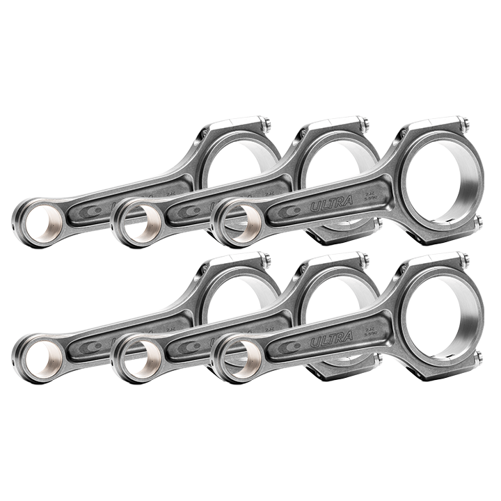 Callies Connecting Rod, Ultra I-Beam, Forged 4340 Steel, Cap Screw, 3/8" ARP 3.5 Multiphase, 5.590" Length, Toyota 2JZ, Set of 6