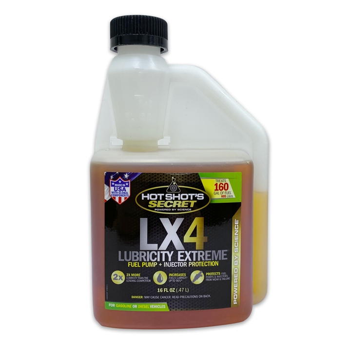 Hot Shot's Secret LX4 Lubricity Extreme Fuel System Additive 16oz Squeeze