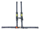 2" 4pt Seatbelt Forged Latch & Link UTV, Black