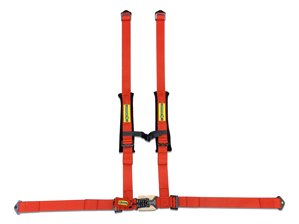 2" 4pt Seatbelt Forged Latch & Link UTV, Red