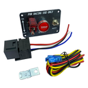 Racing Switch Panel, Covered Toggle Switch, 1 Toggle Switch, Push Button, Red LED