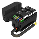 6-Way Relay Socket w/ Relays & Fuses, Wired