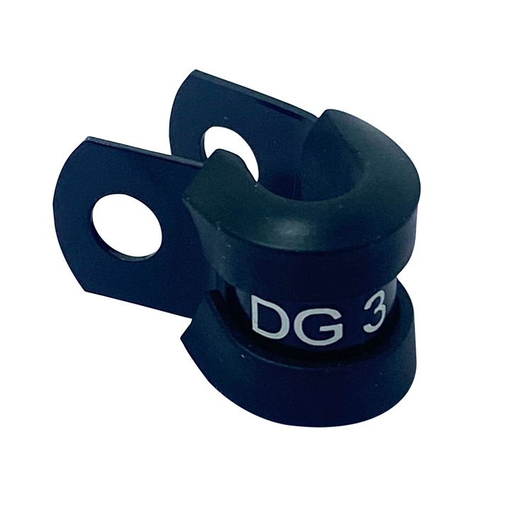 Cushioned P-Clamp 4.8mm Black