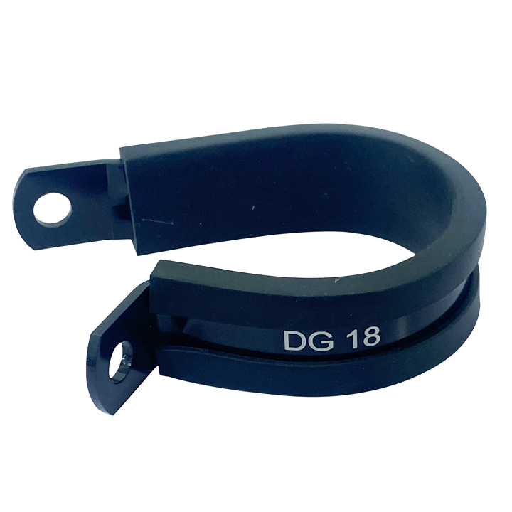Cushioned P-Clamp 28.6mm Black