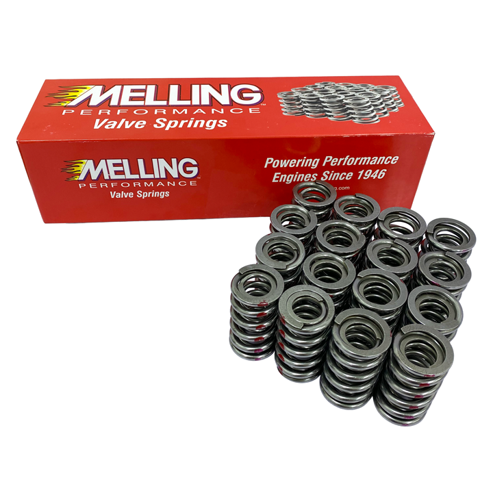 Melling Valve Spring Dual LS, .660" Lift, 151lb @ 1.800", Set of 16