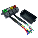 12-Way Relay Socket w/ Relays & Fuses, Wired
