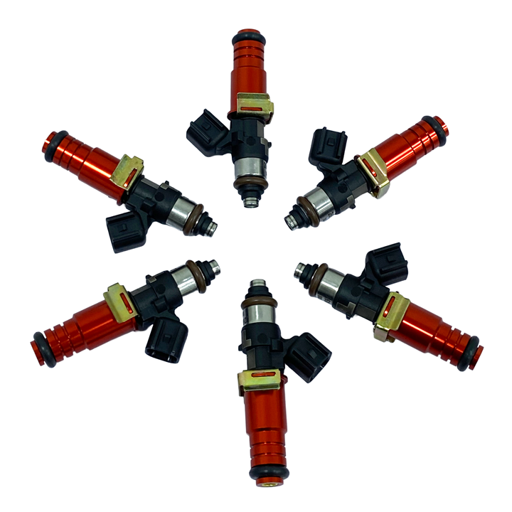 AUS Injection Bosch Based 2600 cc Long, 14mm Top O-Ring, Set of 6