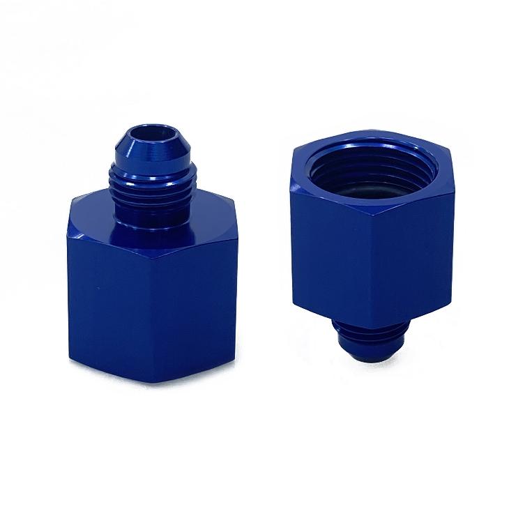 10AN Female to 6AN Male Flare Reducer Blue