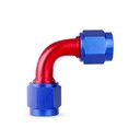 Female Adapter 90D AN6 Red/Blue