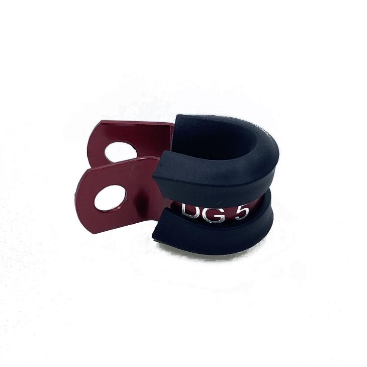 Cushioned P-Clamp 9.5mm Red