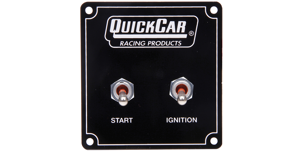 QuickCar Ignition Panel Weatherproof 2 Switch Single Ignition