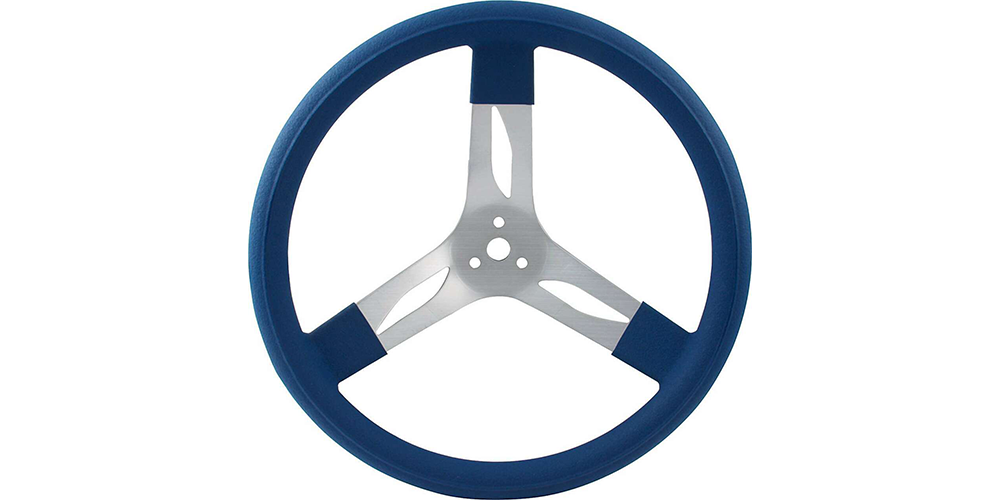 QuickCar Aluminum Steering Wheel 15&quot; Blue