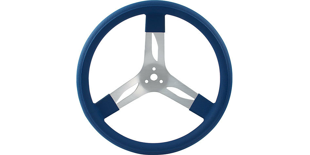 QuickCar Aluminum Steering Wheel 17&quot; Blue