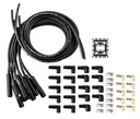 ACCEL UNIVERSAL CERAMIC 180 BOOTS WIRE KIT - BLACK