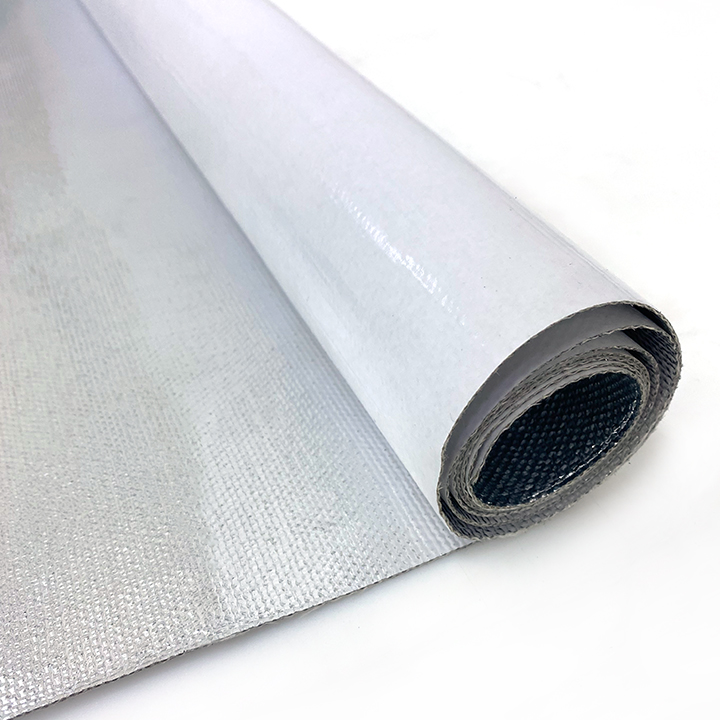 Aluminum Fiberglass Fabric w/ Adhesive 40" x 50", Each