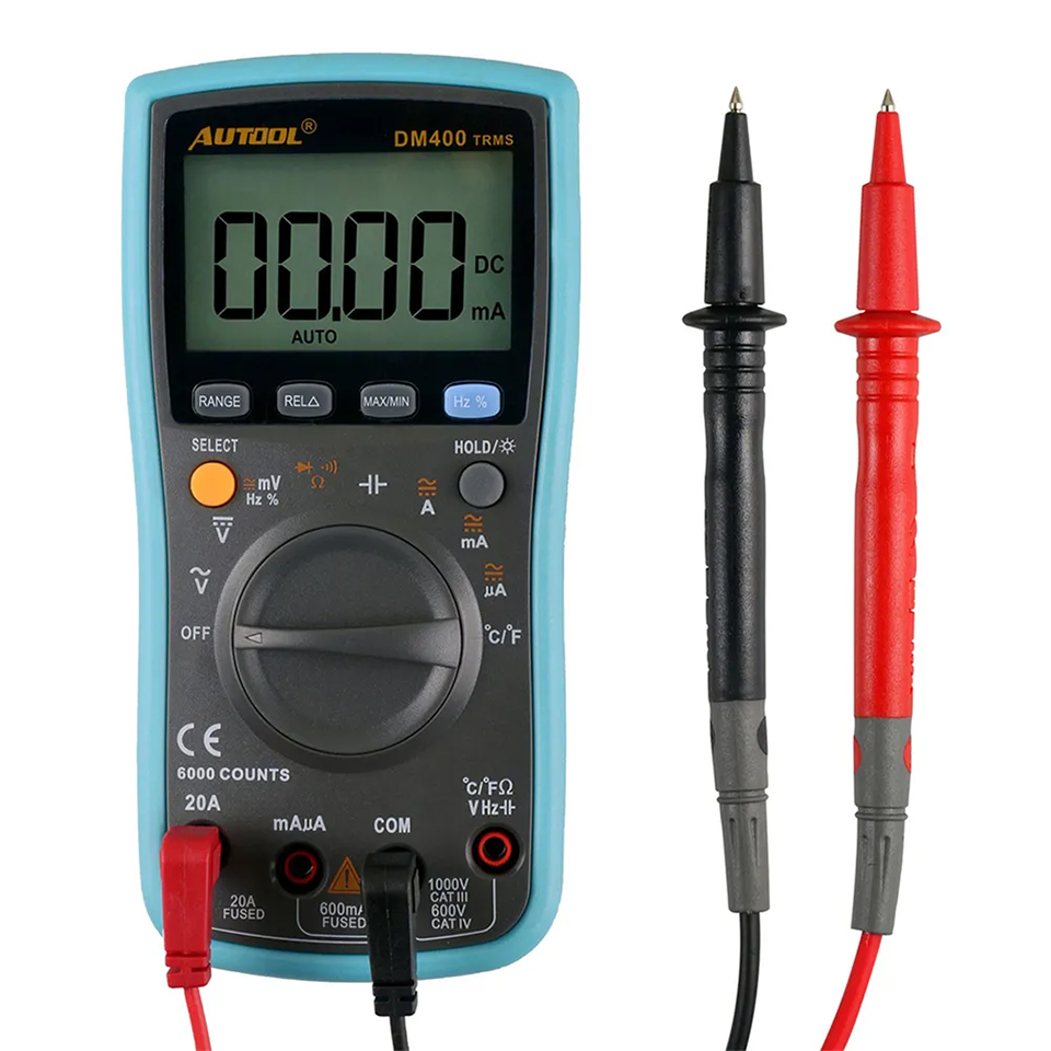 Autool DM400 Auto Diagnostic Multimeter 12V Black/Blue