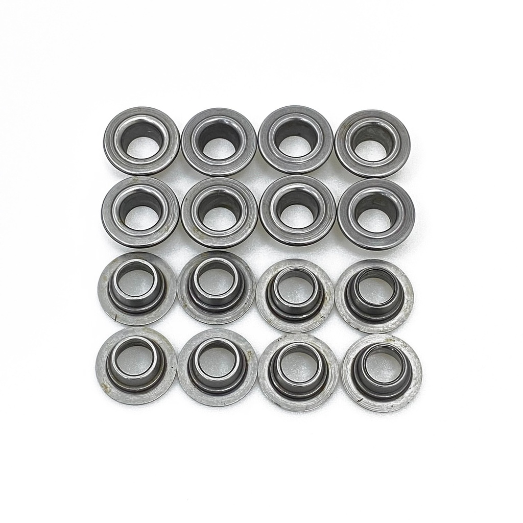 Comp Cams 7deg Tool Steel Retainer Set of 16 for 7228 & 7230 Conical Springs: 8mm Valve Stem, 1.290" O.D.
