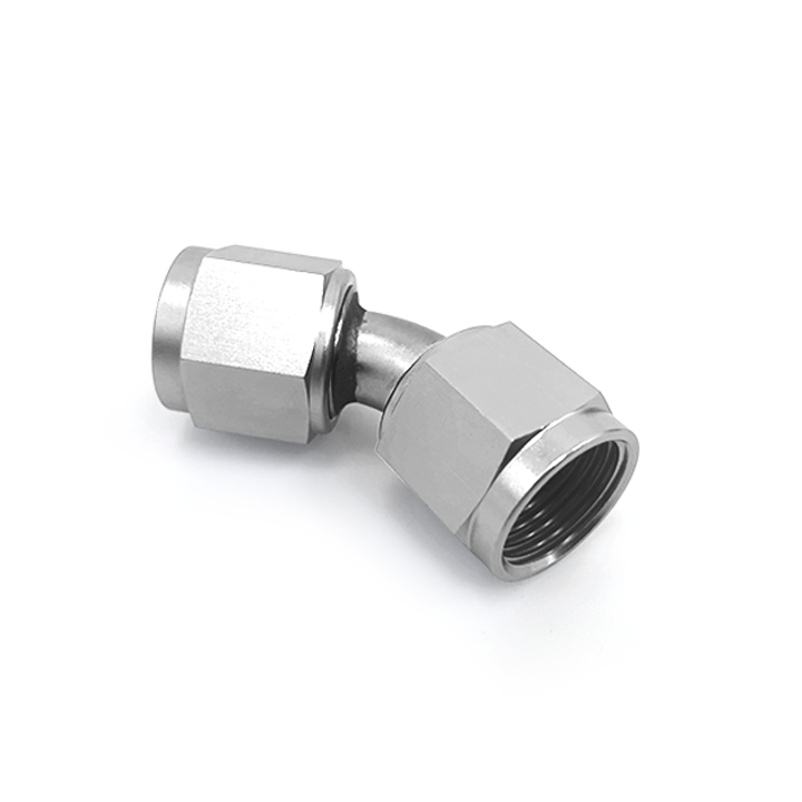 Female Adapter 45D AN10 Silver