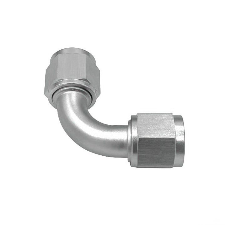 Female Adapter 90D AN10 Silver