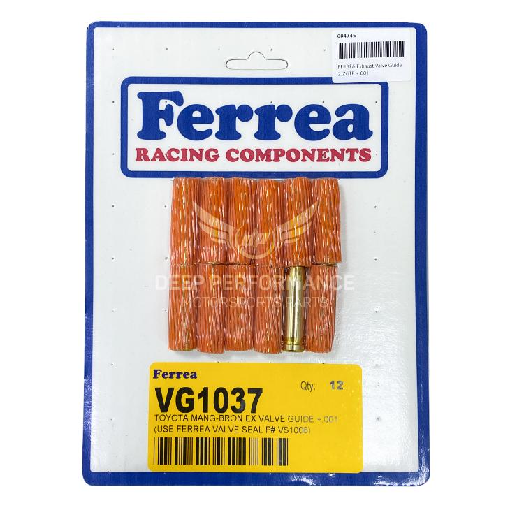 Ferrea Exhaust Valve Guide 2JZ-GTE +.001, Set of 12