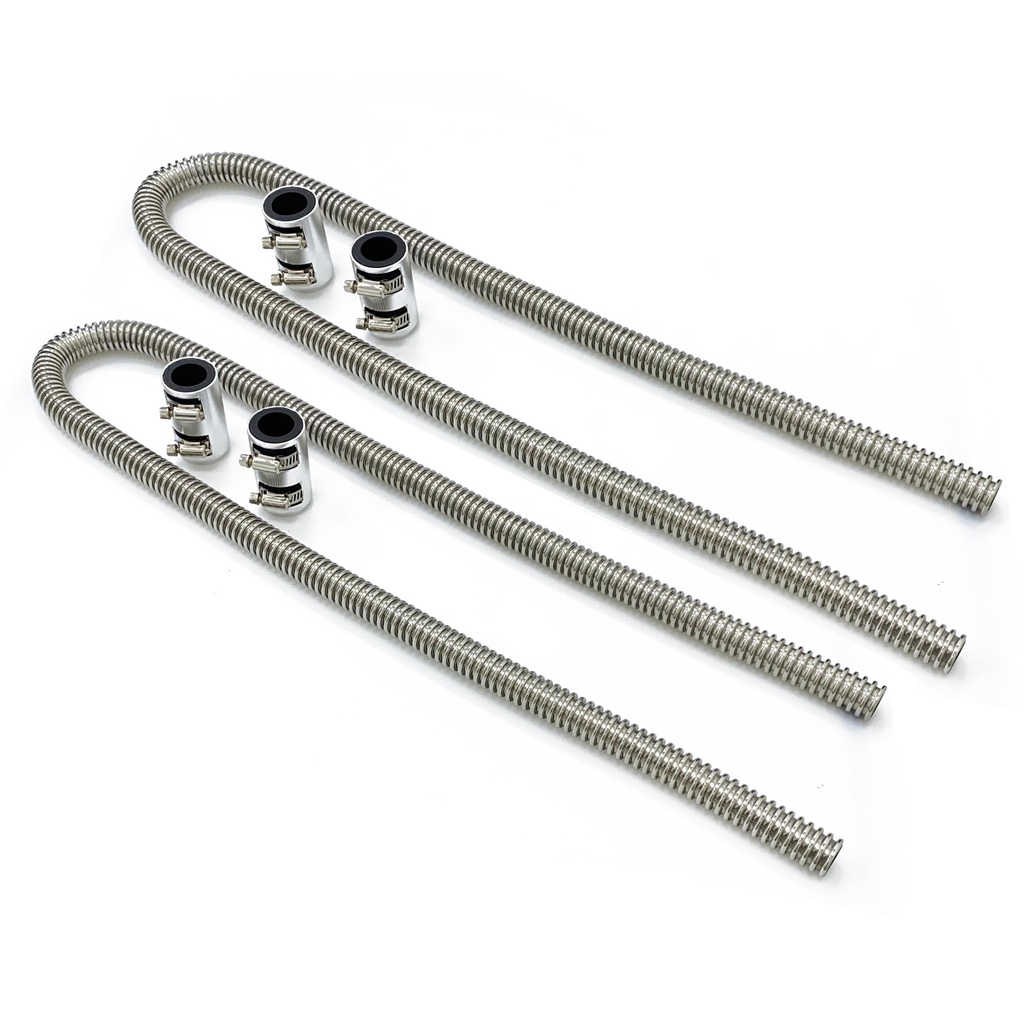 Flexible Hose 3/4" Stainless Steel - Small x 2pcs