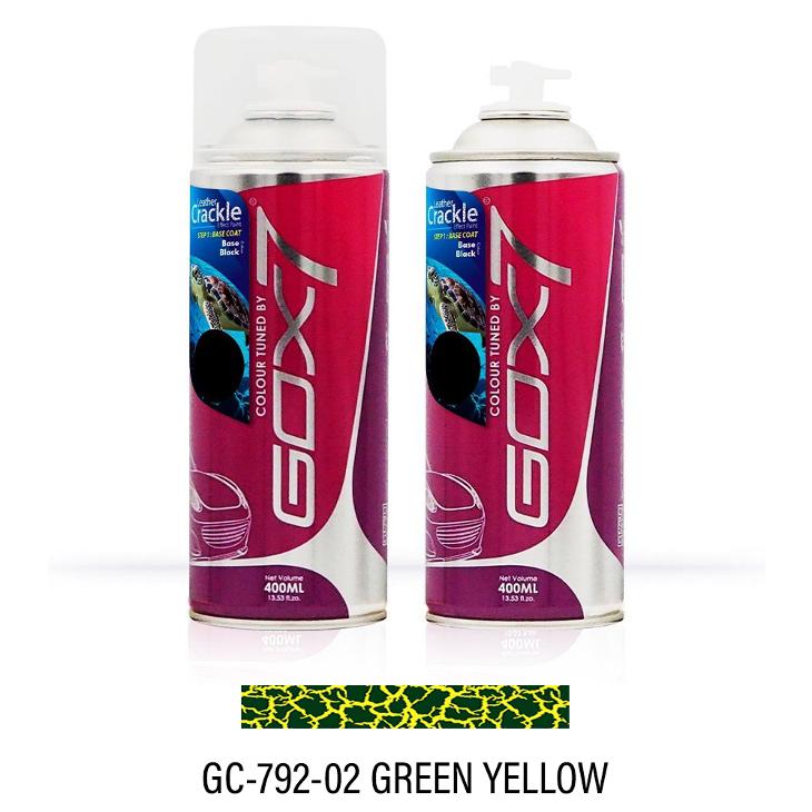 Gox7 Leather Crackle Green Yellow